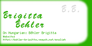 brigitta behler business card
